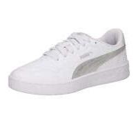 PUMA Damen Court Lally Metallic Whisper Sneakers 39, White Silver Metallic
