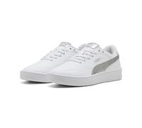 Puma Sneaker Court Lally Metallic Whisper Damen Textil/Synthetik Weiß/Silber Größe 39