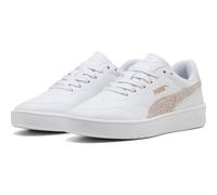 Sneaker PUMA "COURT LALLY TOPCAT", Damen, Gr. 36, puma weiß, frosted ivory, Synthetik, Schuhe Sneaker, mit Leo Animal Print (99936938-36) puma weiß, frosted ivory