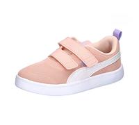 PUMA COURTFLEX V2 MESH V PS, Sneaker, ROSE DUST-PUMA WHITE-VIVID VIOLET,