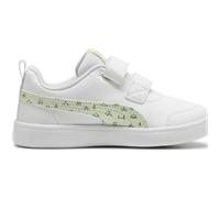 Puma Mädchen-Sneaker-Slipper-Klettschuh Courtflex v2 Woods V PS Weiß-Grün weiß29