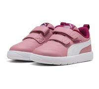 PUMA Courtflex V3 Baby-Sneaker mit Klettverschluss 15 - poised pink/puma white/berry 24