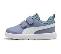 PUMA Courtflex V3 Baby-Sneaker mit Klettverschluss 17 - gray sky/puma white/baltic sea blue 25