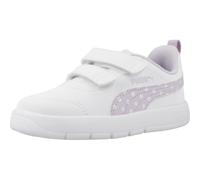 PUMA COURTFLEX V3 Dotty V INF, Damen Sneaker, PUMA White-Peaceful Blue,
