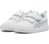 Puma COURTFLEX V3 Dotty V INF, Damen Sneaker, Puma White-Peaceful Blue,
