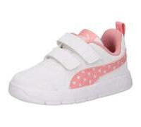 PUMA Baby-Mädchen COURTFLEX V3 Dotty V INF Sneaker, White-PINKSCAPE-Silver Mist, 20.5 EU