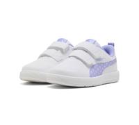PUMA COURTFLEX V3 Dotty V PS Sneaker, White-Intense Lavender-Pink Shimmer, 45.5 EU Child, Puma White Intense Lavender Pink Shimmer, 10.5 UK Child