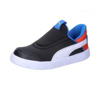 PUMA Jungen Unisex Kinder Courtflex v3 SLIPTECH Inf Sneaker, Black White-Redmazing, 23 EU