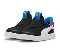 PUMA Sneaker Courtflex v3 SlipTech Inf Kinder Jungen Schwarz/Weiß/Rot Größe 23 EU