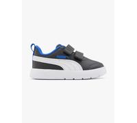 Puma Unisex Baby Courtflex Infant Sneaker, V3 V Dusky Gray White Mountain Blue, 21 EU