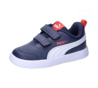 PUMA Sneaker Courtflex V3 V Baby mit Klettverschluss Navy/White/Red Größe 23