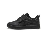 Puma COURTFLEX V3 V PS Sneaker für Jungen, Unisex, Schwarz, Gusseisen, 10 UK