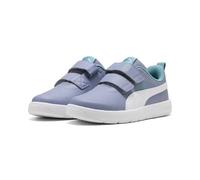 PUMA Courtflex V3 Sneaker mit Klettverschluss Kinder 17 - gray sky/puma white/baltic sea blue 33
