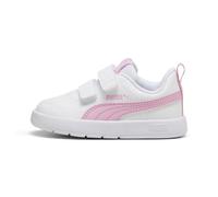 Puma Sneaker COURTFLEX V3 V INF Mädchen Weiß/Pink/Lila Gr. 25 Klettverschluss Synthetik-Laufsohle