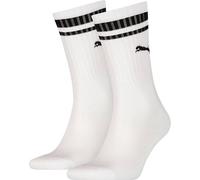 Puma 2P Crew Heritage Stripe Socks Weiß Gr 39/42