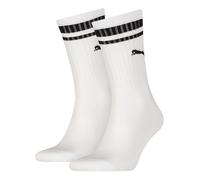 Socken PUMA "PUMA UNISEX HERITAGE CREW SOCK", Damen, Gr. 43-46, weiß, Baumwollmischung, normal, Socken, Komfort-Passform, gepolsterte Sohle (11282615-43) weiß