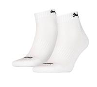 Puma Cushioned Unisex Socken, 2er Pack, weiß,43-46