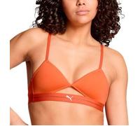 Puma Cut Out Triangle Top Orange Polyamid Medium Damen