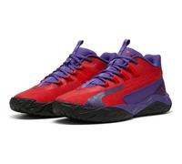 Basketballschuh PUMA "Dagger 2 Mid Basketballschuhe Erwachsene", Gr. 43, team violet for all time rot schwarz lila, Obermaterial: Synthetik, Textil; Futter: Textil; Innensohle: Textil; Laufsohle: Gumm