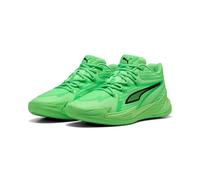 Puma DAGGER Basketballschuhe Unisex-Erwachsene, Green Glimmer-Pure Magenta, 45 EU