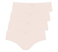 PUMA Damen 4er Pack Seamless Hipster Hipsters Microfiber Slips, Wäschegröße:M, Artikel:-003 Rose dust