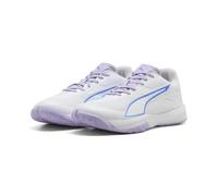 Puma Damen Accelerate PRO 5 W+ Indoor Court Shoe, White-Royal Sapphire-Light Lavender, 37.5 EU