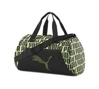PUMA Damen at ESS Barrel Bag Sporttasche, Black-Fizzy Yellow, OSFA