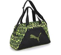 PUMA Damen at ESS Grip Bag Sporttasche, Black-Fizzy Yellow, OSFA
