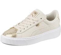 PUMA Damen Basket Platform Canvas Wn Turnschuh, Birch Team Gold, 38 EU