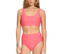 PUMA Damen Oberteil Badeanzug Bikini-Set, Pink, XL