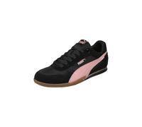 Sneaker PUMA "BELLA DONNA NYLON", Damen, Gr. 38, puma schwarz, rosy outlook, Leder, Synthetik, Schuhe Sneaker, Low-Profile-Sohle, leicht profiliertes Laufsohlenprofil, Schnürung (65234550-38) puma sch