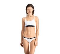 PUMA Iconic Bikini-Slips 2er Pack Weiß Größe L Damen