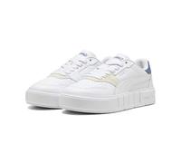 Sneaker PUMA "Cali Court Match Sneakers Damen", Damen, Gr. 37, weiß schwarz indigo blau, Obermaterial: Kuhleder, Synthetik; Futter: Textil; Innensohle: Textil; Laufsohle: Gummi, Schuhe Sneaker (811365
