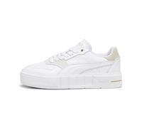 PUMA Damen Cali Court Match Sneakers 38, White Granola Beige