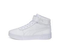 PUMA Carina 2.0 Mid Sneaker - Damen - puma white-puma white-puma silver in Größe 40 1/2