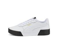 Puma Damen Sneaker Carina 2.0 – PUMA White / PUMA Team Gold / PUMA Black – Größe 41 1/3