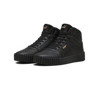 Sneaker PUMA "CARINA 3.0 MID", Damen, Gr. 37,5, schwarz (puma schwarz, puma gold), Schuhe Sneaker (89374041-37,5) puma schwarz, puma gold
