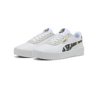 Puma Damen Carina 3.0 Snake Chic Sneaker, Puma White Vapor Gray Puma Aged Silver, 38 EU
