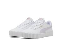 PUMA Damen Carina 3.0 Sneaker, White-Lilac Frost Gold, 38.5 EU