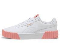 PUMA Damen Carina 3.0 Sneaker, White-PINK Fruit Gold, 38.5 EU