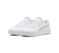 Sneaker PUMA "CARINA 30", Damen, Gr. 40,5, puma weiß, crme de mint, Leder, unifarben, Schuhe Sneaker, für sportliche Looks, aus Leder, mit weichem Textilfutter (89667817-40,5) puma weiß, crme de mint