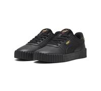 Puma Women's Carina 3.0 Animal Flair Sneaker, Puma Black Puma Gold, 37.5 EU