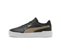 Sneaker PUMA "CARINA 3.0 TOPCAT", Damen, Gr. 37,5, puma schwarz, toasted almond, Synthetik, Schuhe Sneaker (58106235-37,5) puma schwarz, toasted almond