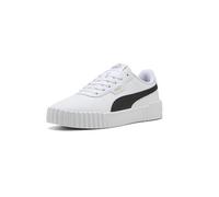 Puma Sneaker Carina 3.0 Damen Leder Weiß/Schwarz/Gold Größe 42