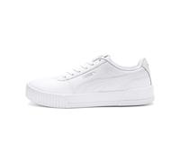 PUMA Damen Carina L Sneakers, Puma White-Puma White-Puma Silver, 36 EU