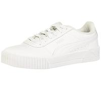 PUMA Damen Carina Sneaker, Weiß Weiß Silber, 37 EU