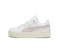 PUMA Damen Carina Street LUX Sneaker, White-Mauve Mist Gold, 38.5 EU