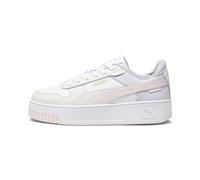 PUMA Damen Carina Street Sneaker, White Frosty Pink Alpine Snow, 38.5 EU