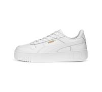 PUMA Damen Carina Street Sneaker, White White Gold, 40.5 EU