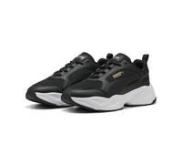Sneaker PUMA "Cassia 2.0 Sneakers Damen", Damen, Gr. 39, schwarz gold weiß, Obermaterial: Synthetik, Textil; Futter: Textil; Innensohle: Textil; Laufsohle: Gummi, Schuhe Sneaker (54520937-39) schwarz 
